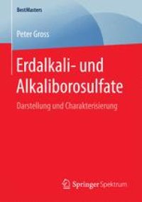 cover of the book Erdalkali- und Alkaliborosulfate: Darstellung und Charakterisierung