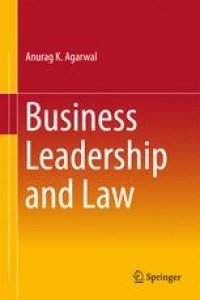 cover of the book Business Leadership and Law