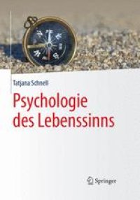 cover of the book Psychologie des Lebenssinns