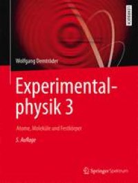 cover of the book Experimentalphysik 3: Atome, Moleküle und Festkörper