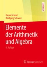 cover of the book Elemente der Arithmetik und Algebra