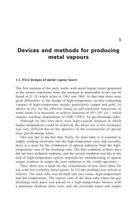 cover of the book High-brightness metal vapour lasers. Volume 1, Physical fundamentals and mathematical models