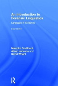 cover of the book An Introduction to Forensic Linguistics: Language in Evidence