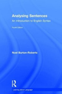 cover of the book Analysing sentences: an introduction to English syntax