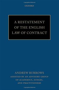 cover of the book A restatement of the English law of contract