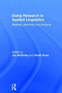 cover of the book Doing research in applied linguistics: realities, dilemmas and solutions