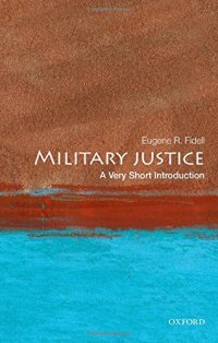 cover of the book Military justice: a very short introduction