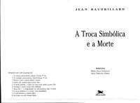 cover of the book A troca simbólica e a morte