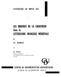 cover of the book Les origines de la courtoisie dans la littérature française médiévale. II. Le roman