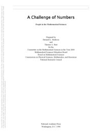 cover of the book A challenge of numbers : people in the mathematical sciences