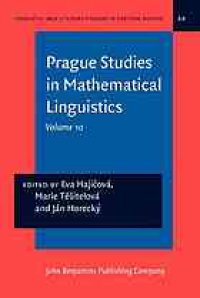 cover of the book Prague studies in mathematical linguistics 10