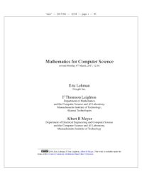 cover of the book Mathematics for Computer Science