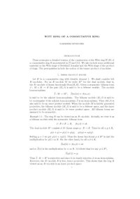 cover of the book Witt ring of a commutative ring