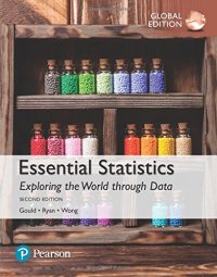 cover of the book Essential statistics, global edition.