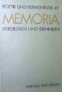 cover of the book Memoria. Vergessen und Erinnern