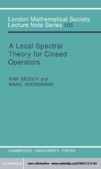 cover of the book A local spectral theory for closed operators