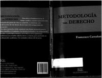 cover of the book Metodología del derecho