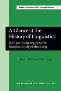 cover of the book A Glance at the History of Linguistics with Particular Regard to the Historical Study of Phonology