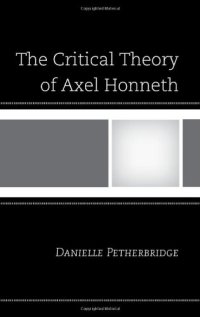 cover of the book The Critical Theory of Axel Honneth