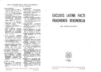 cover of the book Euclidis latine facti fragmenta veronensia