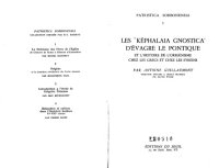 cover of the book Les "Képhalaia gnostica" d’Évagre le Pontique et l’histoire de l’origénisme chez les Grecs et chez les Syriens