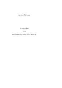 cover of the book G-algebras and modular representation theory