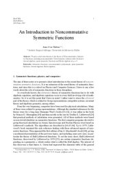 cover of the book An Introduction to Noncommutative Symmetric Functions [draft of a chapter]