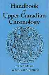 cover of the book Handbook of Upper Canadian chronology