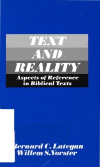 cover of the book Text and Reality. Aspects of Reference in Biblical Texts