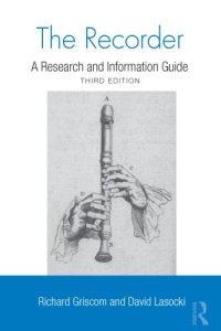 cover of the book The Recorder: A Research and Information Guide