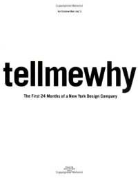 cover of the book karlssonwilker inc.’s tellmewhy: The First 24 Months of a New York Design Company