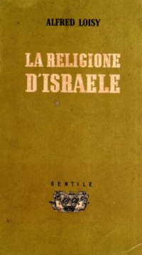 cover of the book La religione d’Israele