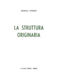 cover of the book La struttura originaria