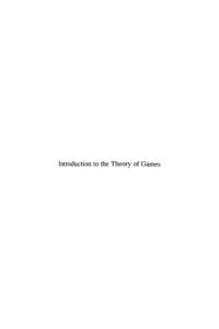 cover of the book Introduction to the Theory of Games: Concepts, Methods, Applications