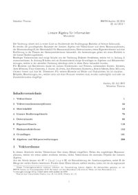 cover of the book Lineare Algebra für Informatiker