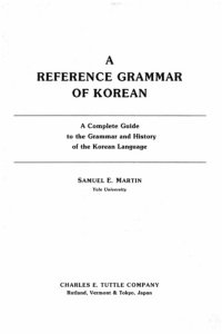 cover of the book A reference grammar of Korean