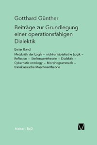 cover of the book Beiträge zur Grundlegung einer operationsfähigen Dialektik