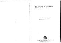 cover of the book Philosophy of Symmetry