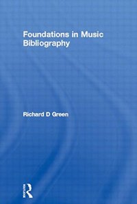 cover of the book Foundations in Music Bibliography