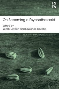 cover of the book On Becoming a Psychotherapist