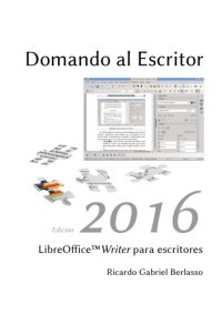 cover of the book Domando al escritor. LibreOffice Writer para escritores