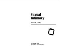 cover of the book Sexual Intimacy