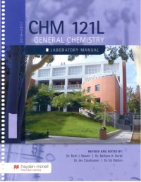 cover of the book CHM121L General Chemistry Laboratory Manual