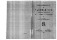 cover of the book Axiomatique intuitionniste sans negation de la geometrie projective