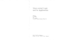 cover of the book Many-sorted Logic and its Applications