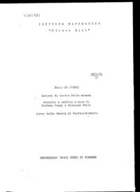 cover of the book Lezioni di Teoria della Misura