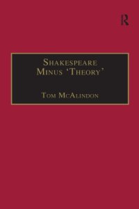 cover of the book Shakespeare Minus ’Theory’