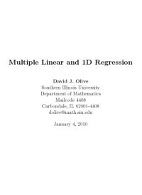 cover of the book Multiple Linear and 1D Regression