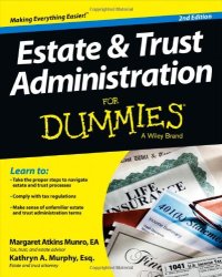 cover of the book Estate and Trust Administration For Dummies