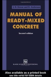 cover of the book Manual of ready-mixed concrete